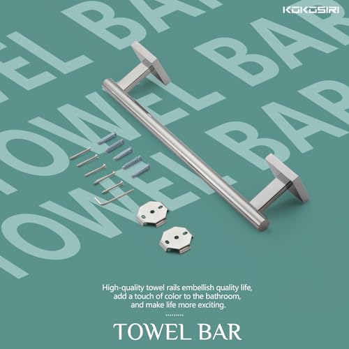 KOKOSIRI Hand Towel Bar 12 Inch Bathroom Towel Holder for Bath Kitchen Toilet Cabinet Chrome Stainless Steel B4005CH-L12 - color: Polished Chrome, size: 12-Inch
