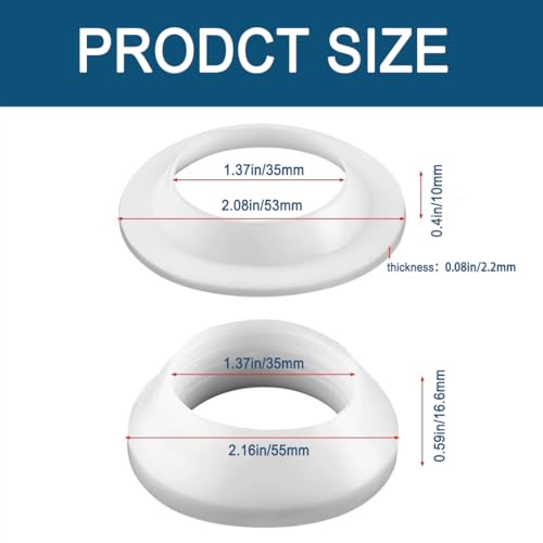 Drainage Seal,Universal Basin Drain Gasket Replacement Parts,Thickened Silicone Sealing Ring for Bathroom Sink Drain Stopper，Includes top and Bottom washers Seals (White-4 Sets) - color: White-4 Sets