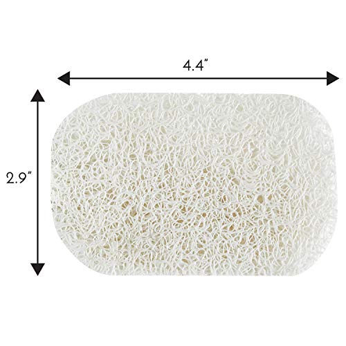 S&T INC. Bar Soap Holder for Kitchen, Bathroom, and Soap Dish, 6 Pack, White, 2.9 inches by 4.4 inches - color: White, size: 6 Pack