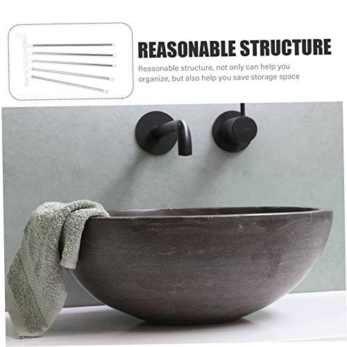 Homoyoyo Nail Wall Mounted Rotating Towel Rack Bar Stainless Steel Storage Shelf Easy Installation Space Saving Bathroom Organizer with Durable Elegant Design