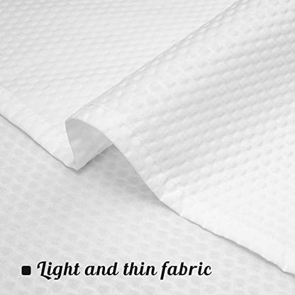 Embossed Microfiber Stall Shower Curtain Liner 48 x 72 inches, Soft Fabric Shower Curtain Washable and Water Repellent,48x72, White - color: White, size: 48"W x 72"L (Pack of 1)