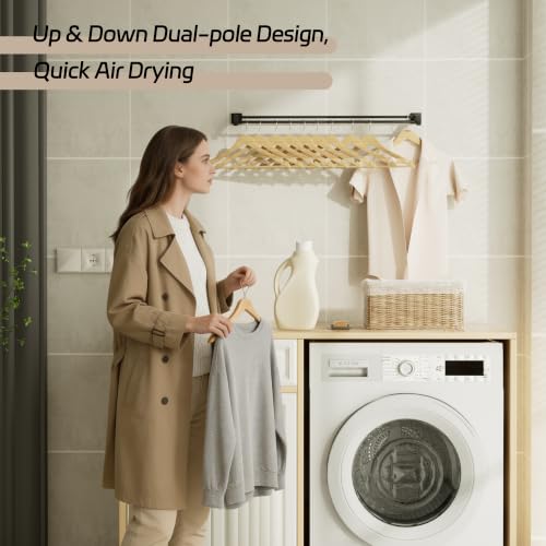 Alise Double Towel Bar,32" Towel Rack for Bathroom Wall Mounted,Matte Black | SUS304 Stainless Steel Bathroom Towel Holder, Quick Drying Towel Hanger Towel Rod, Useable Length 30.8" - color: Matte Black, size: 32-Inch(Joining Process)