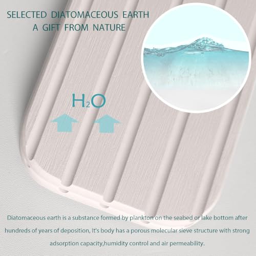 NiuYichee Water Absorbent Faucet Mat for Kitchen Sink,Stone Drying Sink Mat | Absorbing Stone Tray for Bathroom Counter, Diatomite Coaster, Sink Splash Guard/ Sink Protectors, Fast-dry, Prevent Moisture