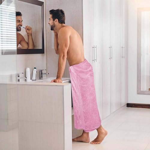 Utopia Towels Luxurious Jumbo Bath Sheet 2 Piece, 600 GSM, 35 by 70 Inches, 100% Ring Spun Cotton, Highly Absorbent and Quick Dry Extra Large Bath Towel, Super Soft Towel, Pink - color: Pink, size: 2 Piece Bath Sheet