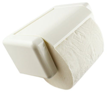 Zoie + Chloe Easy-Snap Toilet Paper Holder - Load and Unload with One Hand - color: White
