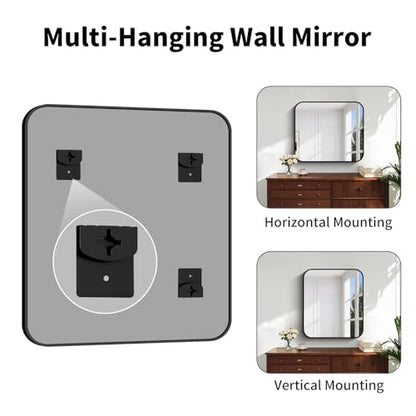 Koonmi Bathroom Wall Mirror,28x32 Inch Large Vanity Mirror for Over Sink - size: 32"L x 28"W
