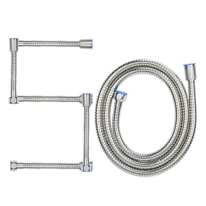 (50pcs) PLUMBINGMASTER Shower Hose 96 Inches Stainless Steel Handheld Shower Head Hose Replacement with Brass Nut Long Fexible Shower Hose Extension - size: 96 inch(50pcs)