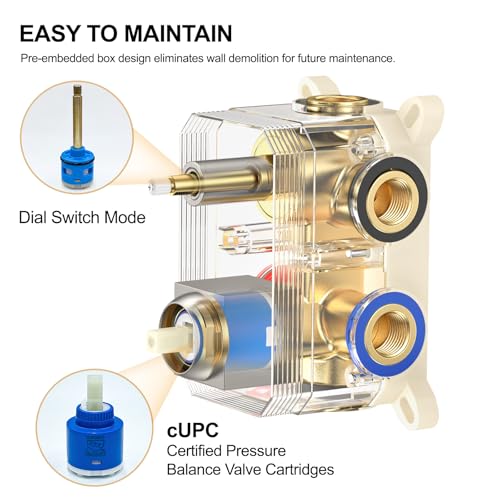 Rain Shower System 12" & 6" Dual Shower Heads, Wall Mount Shower Faucet Set | Ideal for bathroom remodels and upgrades with 12" rain shower, 6" angled shower, handheld spray and complete valve kit. - color: Brushed Nickel, size: Wall Mounted - 12"+6" Show