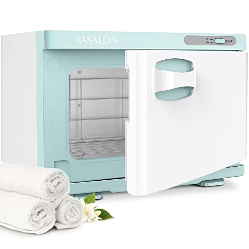 TASALON 8L Professional Hot Towel Warmer Cabinet, Use for Spa & Salon and Bathroom, Upgrade Fast Heating Aluminum Interior, Fits up to 24 Small Towels, White - color: WIHTE