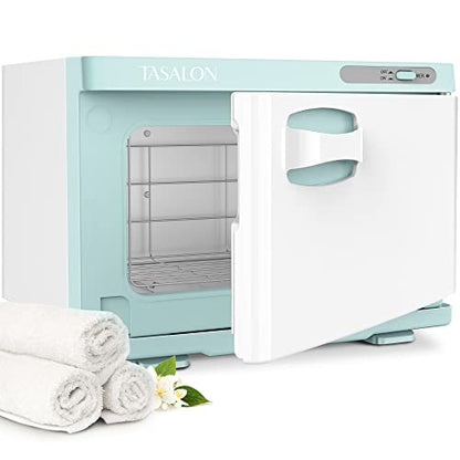 TASALON 8L Professional Hot Towel Warmer Cabinet, Use for Spa & Salon and Bathroom, Upgrade Fast Heating Aluminum Interior, Fits up to 24 Small Towels, White - color: WIHTE