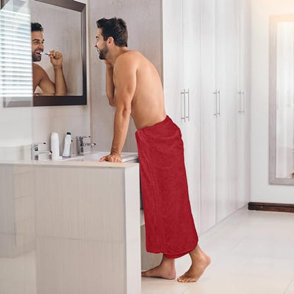 Utopia Towels Luxurious Jumbo Bath Sheet 2 Piece, 600 GSM, 35 by 70 Inches, 100% Ring Spun Cotton, Highly Absorbent and Quick Dry Extra Large Bath Towel, Super Soft Towel, Red - color: Red, size: 2 Piece Bath Sheet