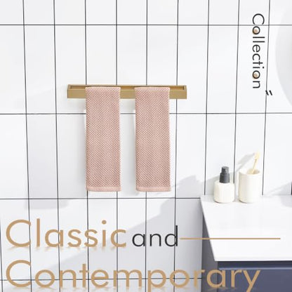 KOKOSIRI Towel Holder 16-Inch Hand Towel Bar Kitchen Rack Champagne Bronze Stainless Steel for Bathroom Wall Mount, 1 Pack B4008CPG-L16 - color: Champagne Bronze, size: 16-Inch