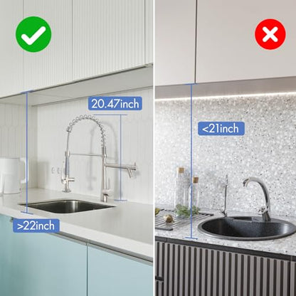 AIMADI Pull Down Kitchen Faucet with Sprayer,Commercial Single Handle | Stainless Steel Brushed Nickel Kitchen Sink Faucet with LED Light - color: Brushed Nickel-1, style: Commercial