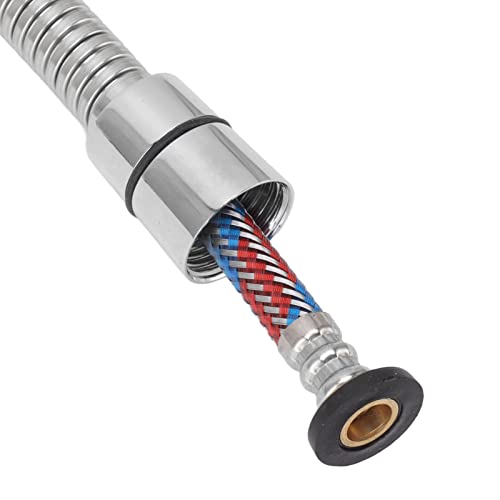 TOPINCN Shower Hose, 59 Inch Stainless Steel Shower Hose Extra Long Pressure Easy to Install for Bathroom (Electroplating)