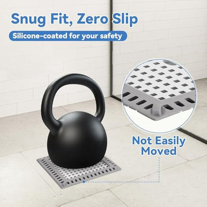Shower Drain Hair Catcher,4.72",Hair Catcher for Bathroom Drain,Sink,Tub | Shower Drain Cover Protector,Easy Installation Clean,Prevents Clogged For Bath/Laundry room/Kitchen/Floor Drain,Sink,Bathtub - size: Square 4.72 inch