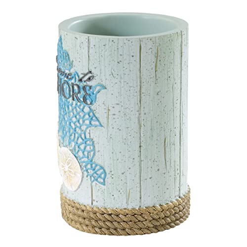 Avanti Linens - Tumbler, Guest Bathroom Essenrtials, Coastal Home Decor (Beachcomber Collection) - size: 8 Ounces
