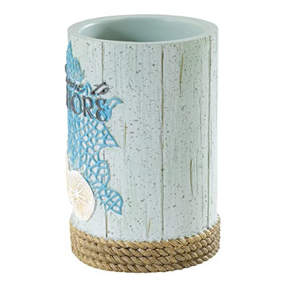 Avanti Linens - Tumbler, Guest Bathroom Essenrtials, Coastal Home Decor (Beachcomber Collection) - size: 8 Ounces