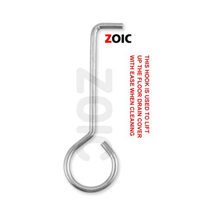ZOIC Linear Stealth Tile Insert Floor Grate Bathroom Shower Waste Drain 304 Stainless Steel Side Outlet 23.62 Inches (600MM) - size: 23.62'(600MM)