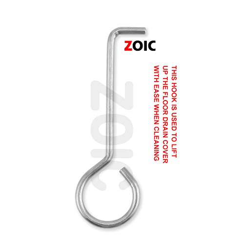 ZOIC Linear Stealth Tile Insert Floor Grate Bathroom Shower Waste Drain 304 Stainless Steel Side Outlet 27.55 Inches (700mm) - size: 27.55'(700mm)