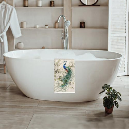 Elegant Peacock Kitchen Towels Decorative Tea Towel - color: Multi 1630
