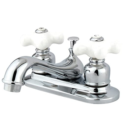 Kingston KB601PX 4" Centerset Bathroom Faucet, Polished Chrome