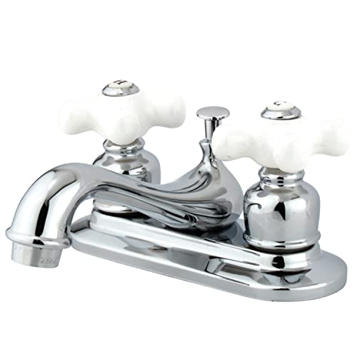 Kingston KB601PX 4" Centerset Bathroom Faucet, Polished Chrome