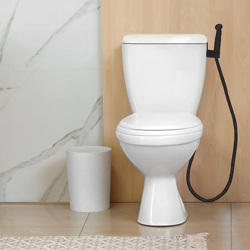 Handheld Single-Function Bidet Sprayer, Dual Mount, 48-Inch Stainless Steel Hose, Easy Install, Toilet Hygiene Solution – Design House, 583906 - color: Matte Black