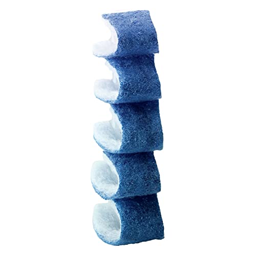 Scotch-Brite Disposable Toilet Scrubber Starter Kit, 5 Pack | Disposable Refills with Built-In Bleach Alternative, Includes 1 Handle, Storage Caddy and 5 Refills
