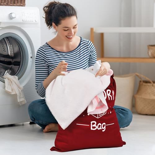 2 Pcs Large Travel Laundry Bags - Waterproof Wet Dry Bags for Gym Clothes, Swimming, Yoga (Wine+Navy) - color: Wine+Navy