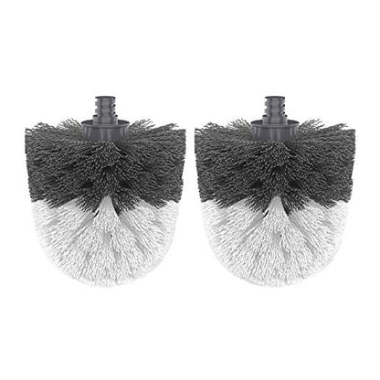 MR.SIGA Premium Toilet Bowl Brush Replacement Head, 2 Pack | Scratch free toilet brush head, safe for porcelain toilet