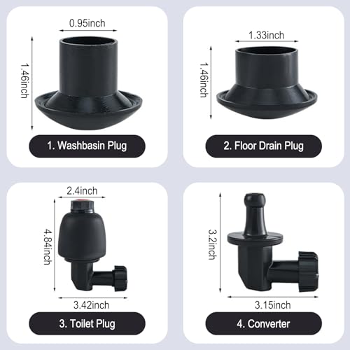 High Pressure Air Drain Blaster, Drain Plunger Equipped with 360° Rotating Elbow/Base High-Pressure Air Plunger Kit for Unclogging Toilets/Sinks/Bathtubs/Floor Drains