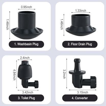High Pressure Air Drain Blaster, Drain Plunger Equipped with 360° Rotating Elbow/Base High-Pressure Air Plunger Kit for Unclogging Toilets/Sinks/Bathtubs/Floor Drains