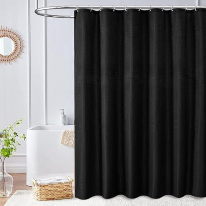Shower Curtains, 72x72 Inches Waterproof Textured Washable Heavy Duty Fabric Shower Curtain,Minimalist Soft Cloth Chic Hotel Spa Quality Modern Shower Curtain for Bathtub Home Bathroom Farmhouse - color: B