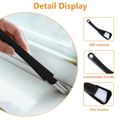 Gap Cleaning Brush for Narrow Spaces, Tile Gap Scrubber, Compact Crevice Cleaning Tool for Window Tracks, Appliances, and Household Use - color: Black