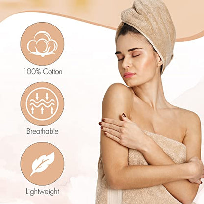 KAHAF Collection 6-Pack Bath Towels - Lightweight - Extra Absorbent - 100% Cotton - Shower towels (Multi, 27 inchesx54 inches) - size: 6 Pack (27" x 54")