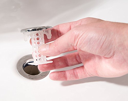 TubShroom and SinkShroom Drain Protectors Hair Catchers for Bathtubs and Sinks, Chrome - color: Chrome