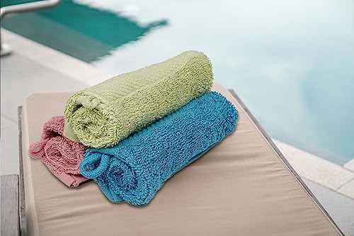 ZUPERIA Premium Bath Mitts - Pack of 12 (6 x 9 Inches) - 100% Cotton European Style Washcloths with Loop - Super Soft and Absorbant Bath Washcloths (Multicolor) - color: Multicolor