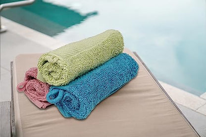 ZUPERIA Premium Bath Mitts - Pack of 12 (6 x 9 Inches) - 100% Cotton European Style Washcloths with Loop - Super Soft and Absorbant Bath Washcloths (Multicolor) - color: Multicolor