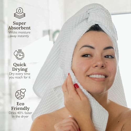 GILDEN TREE Waffle Bath Sheet Large Bath Towels Quick Dry Thin Body Towels, 40x80 Oversized Bath Towels for Adults, Classic Style (Cream) - color: Cream, size: Bath Sheet