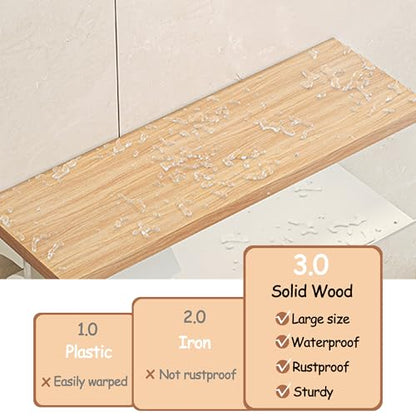 Wall Mounted Double Roll Toilet Paper Holder with Shelf Storage,White | 16" x 5.31" Real Walnut Shelf| Holds 2 Rolls| Protective Top Shelf Keeps Paper Dry| Rust-Resistant Steel Build | Screw Mount - color: White