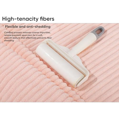 Luxury 2-Piece Quick-Dry Bath Towel Set 27.5X 55 Inches – Ultra Soft Microfiber for Bathroom, Bar, Pool, Gym & Travel – Elegant Twill Design - color: 2pink