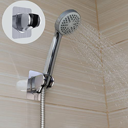 2 Pcs Adjustable Suction Cup Shower Head Holder Removable No Drill for Bath | Strong Suction, Punch-Free, Drill Free, Adhesive Suction Cup, For Shower Wand & Hose