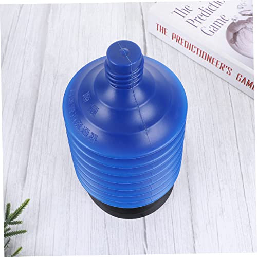 HEALLILY High Pressure Toilet Plunger Blue Bathroom Accessory Professional Plunger for Toilets Ergonomic Handle Reusable and Easy to Clean