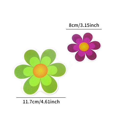Honbay 10PCS Colorful Adhesive Decals Non Slip Bathtub Stickers for Slippery Surfaces