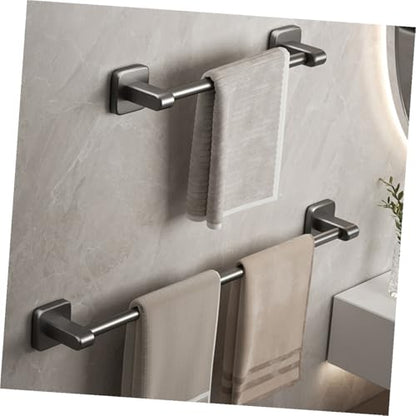 Self-Adhesive No Drill Towel Bar Wall-Mounted Bathroom Rack Heavy Duty Holder for Quick-Dry Towels Kitchen Toilet Organizer Space-Saving