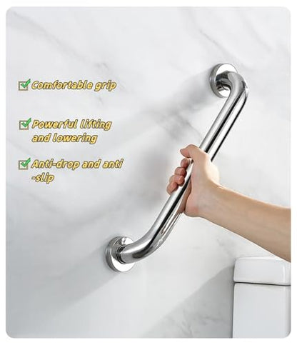 Bath Grab Rails for Elderly Anti Slip Shower Wall Grip Handle Safety Hand Rail Mobility Aids for Bathtub Toilet Kitchen Bedroom Shower - size: 19.6inch