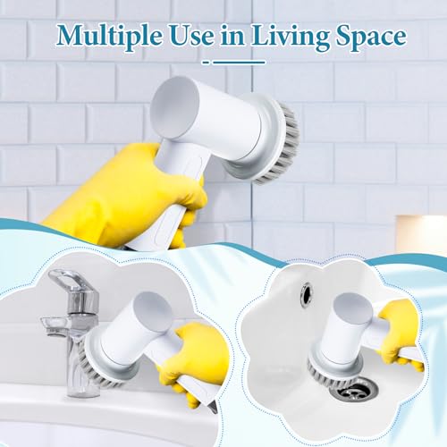 2 Pcs Cone Brush Heads Compatible with SYNOSHI Spin Scrubber | Reach Hard-to-Clean Corners, Durable PBT & ABS Material, Easy Replacement Design, Multi-Surface Cleaning