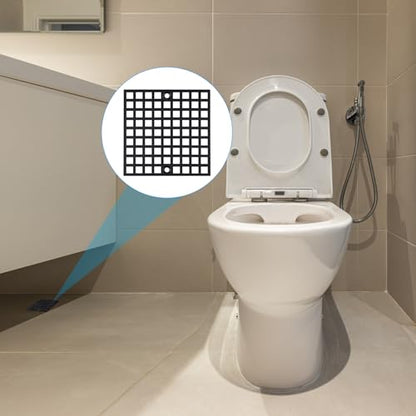 4" Matte Black Shower Drain Cover, 304 Stainless Steel Square Floor Drain Cover Replacement, Drain Strainer and Hair Catcher for Showers, Bathrooms, and Sinks - color: Black