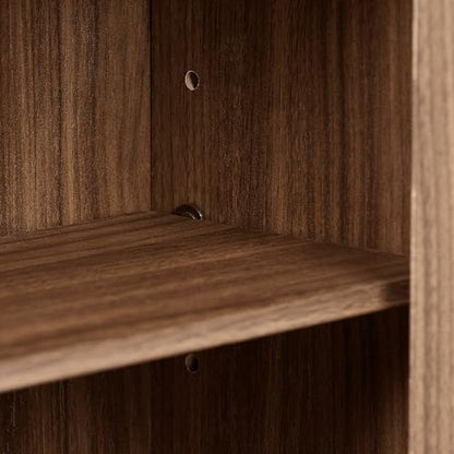 Crosley Furniture Savannah Wall Mounted Bathroom Storage Medicine Cabinet with Shelves, Walnut - color: Walnut, style: Wall Cabinet
