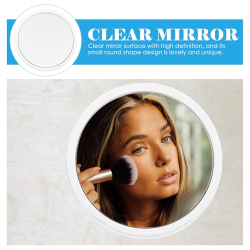 Luxshiny Magnifying Makeup Mirror with Suction Cup 162mm Round Vanity Mirror 20x Magnification for Bathroom and Travel Use